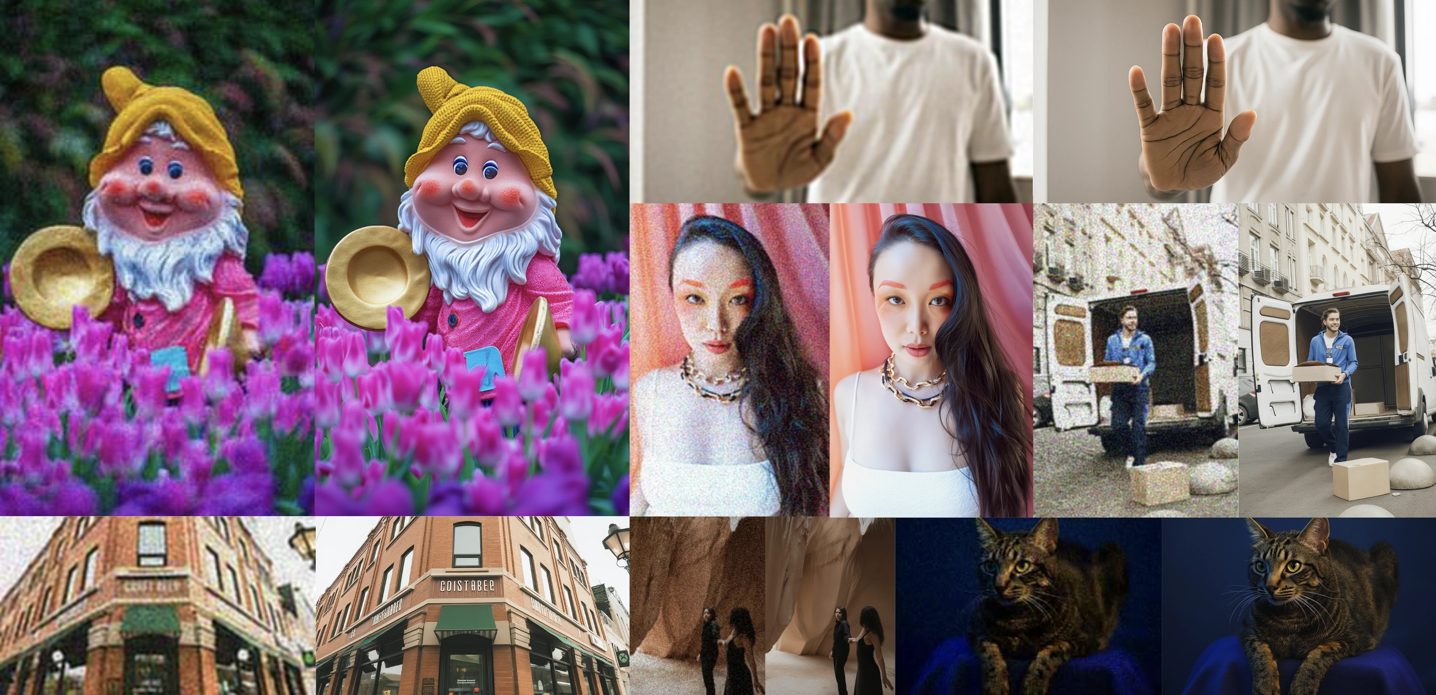 نمونه بهبود کیفیت تصویر با هوش مصنوعی - مقایسه قبل و بعد افزایش وضوح عکس